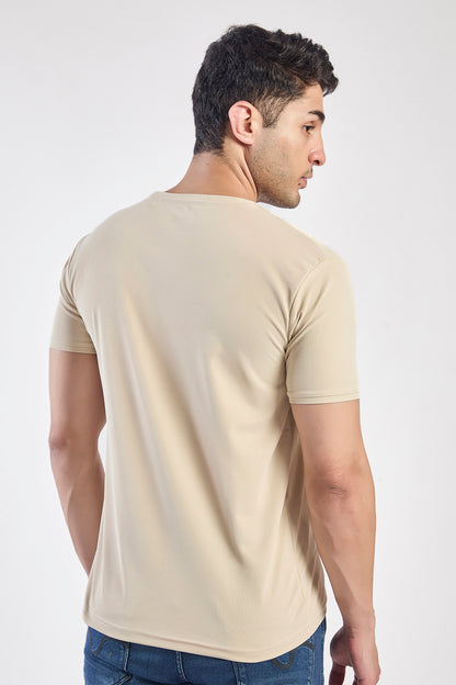 Plain Round Neck T-shirt Fitzig