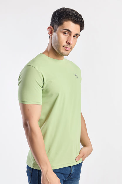 Plain Round Neck T-shirt Fitzig