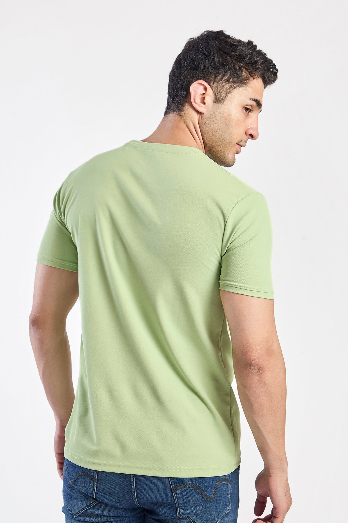 Plain Round Neck T-shirt Fitzig