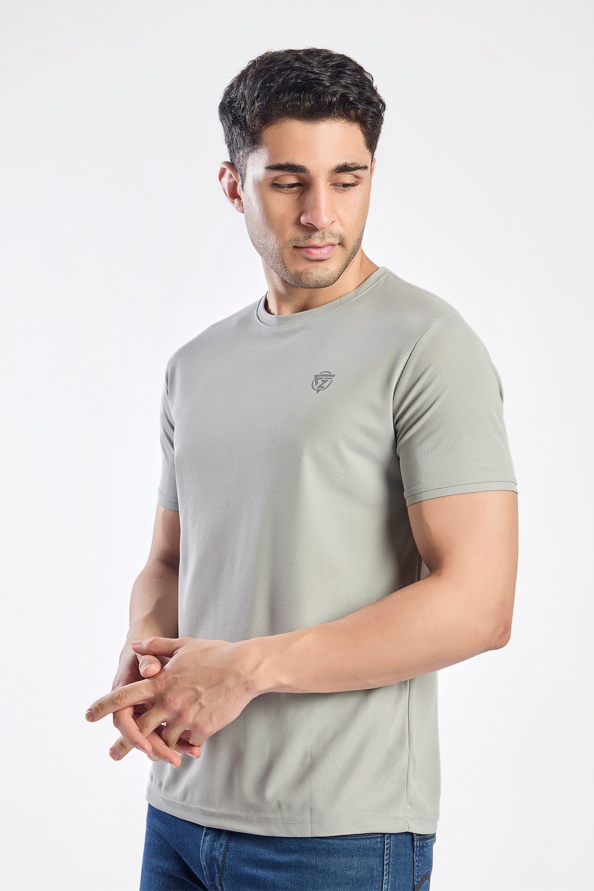 Plain Round Neck T-shirt Fitzig