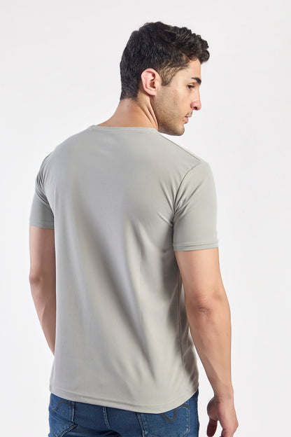 Plain Round Neck T-shirt Fitzig