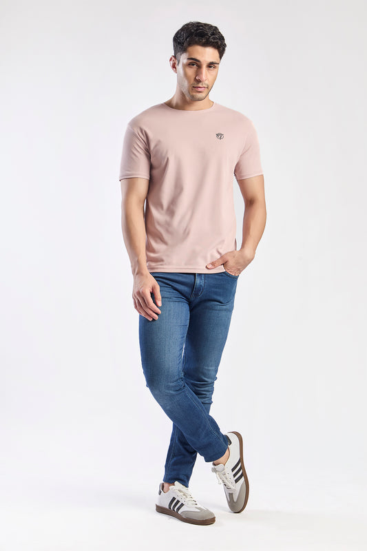 Plain Round Neck T-shirt Fitzig