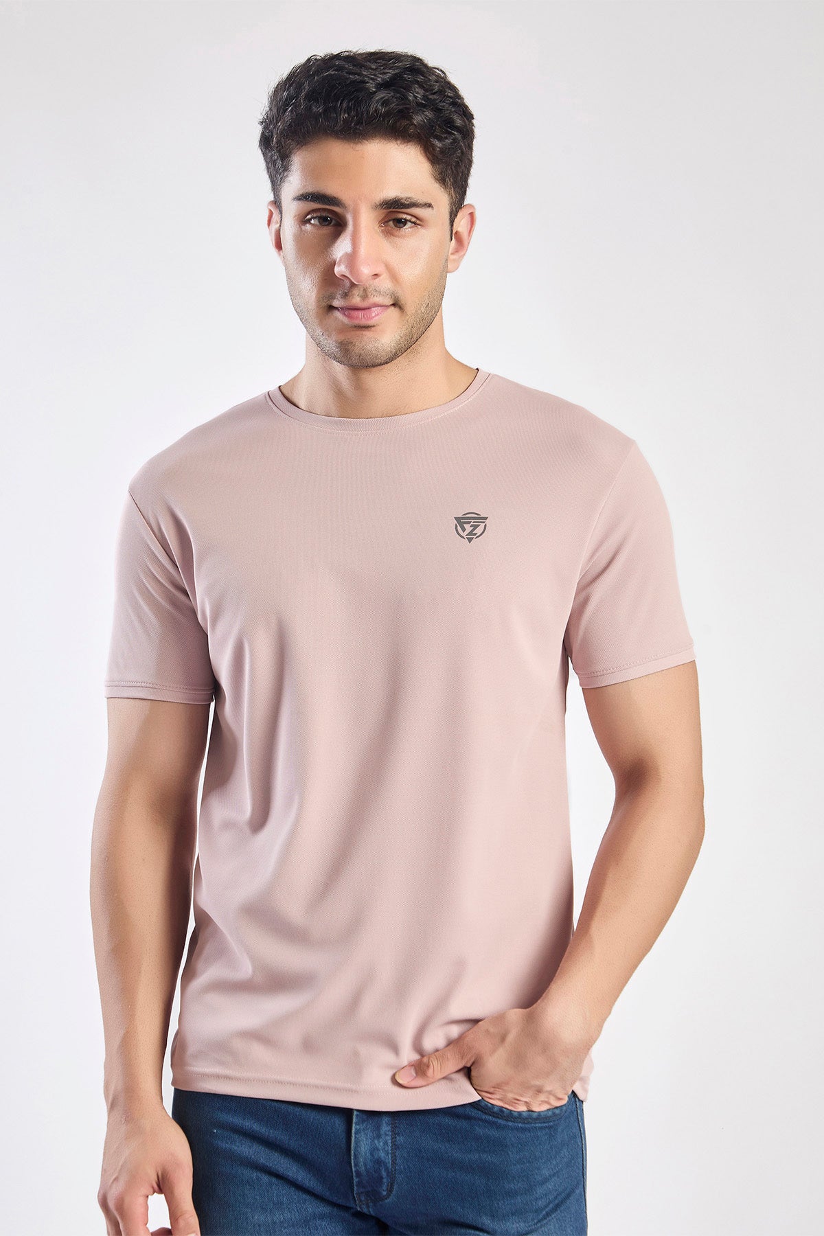 Plain Round Neck T-shirt Fitzig