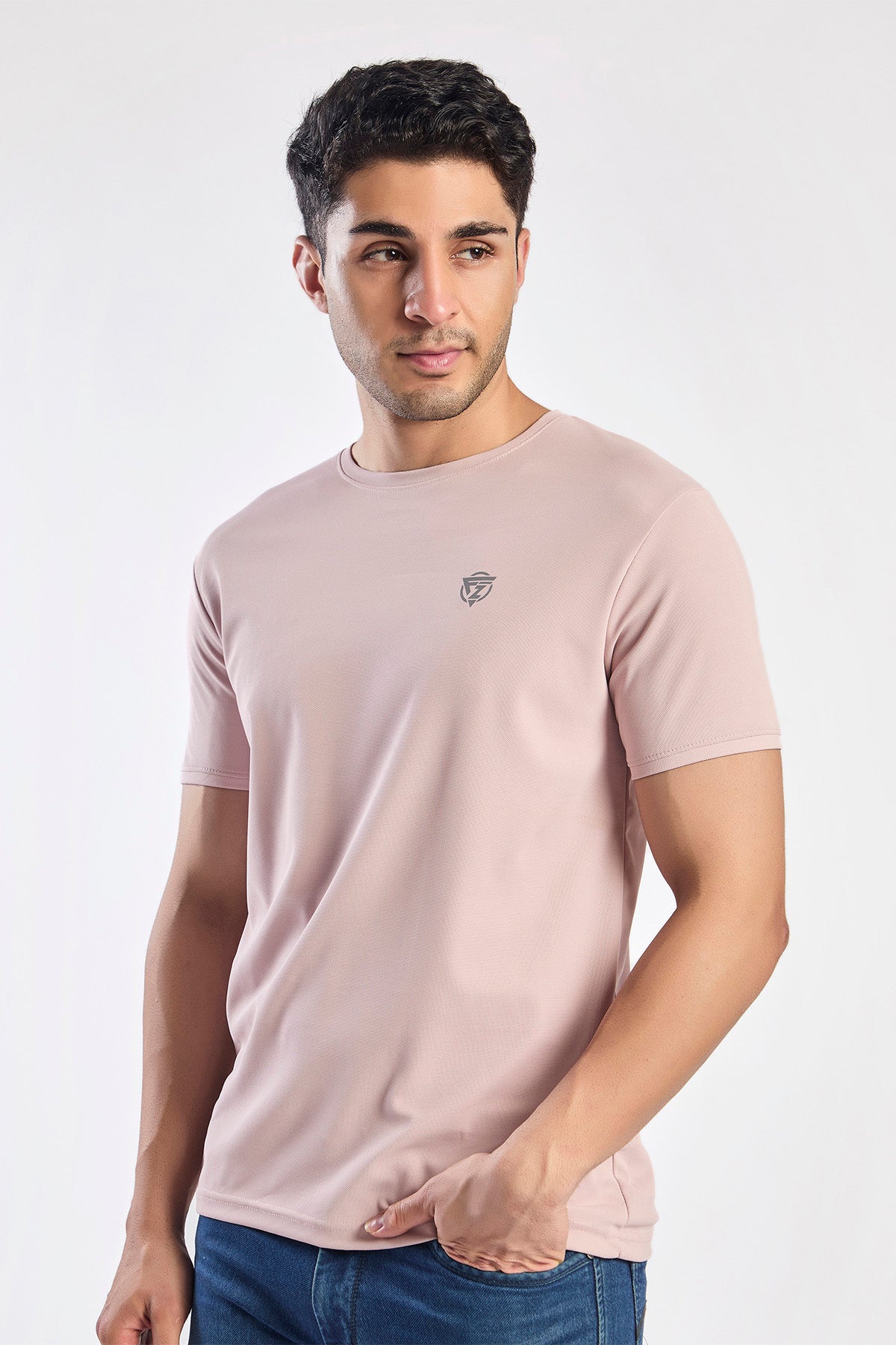 Plain Round Neck T-shirt Fitzig