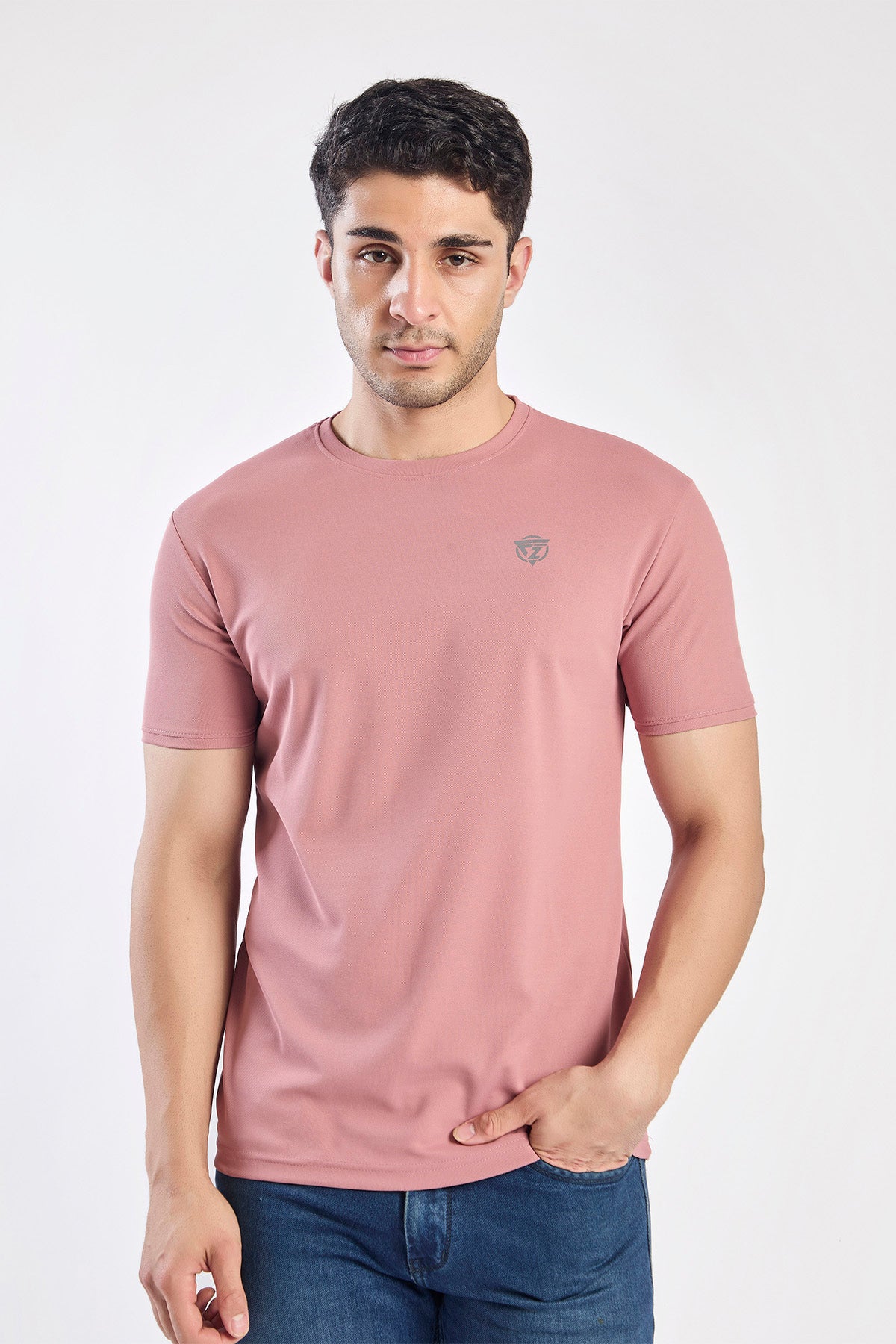 Plain Round Neck T-shirt Fitzig