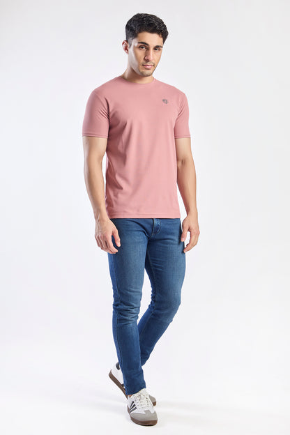 Plain Round Neck T-shirt Fitzig