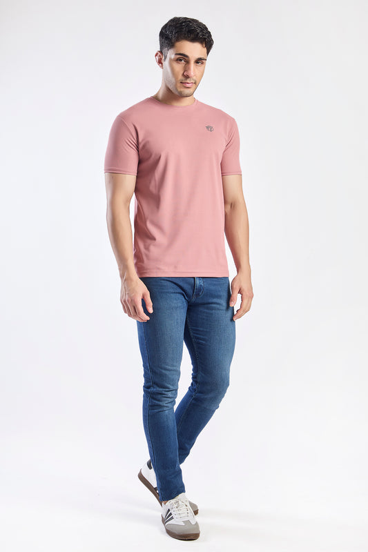 Plain Round Neck T-shirt Fitzig