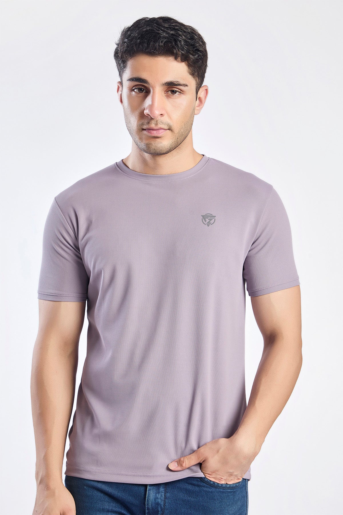 Plain Round Neck T-shirt Fitzig