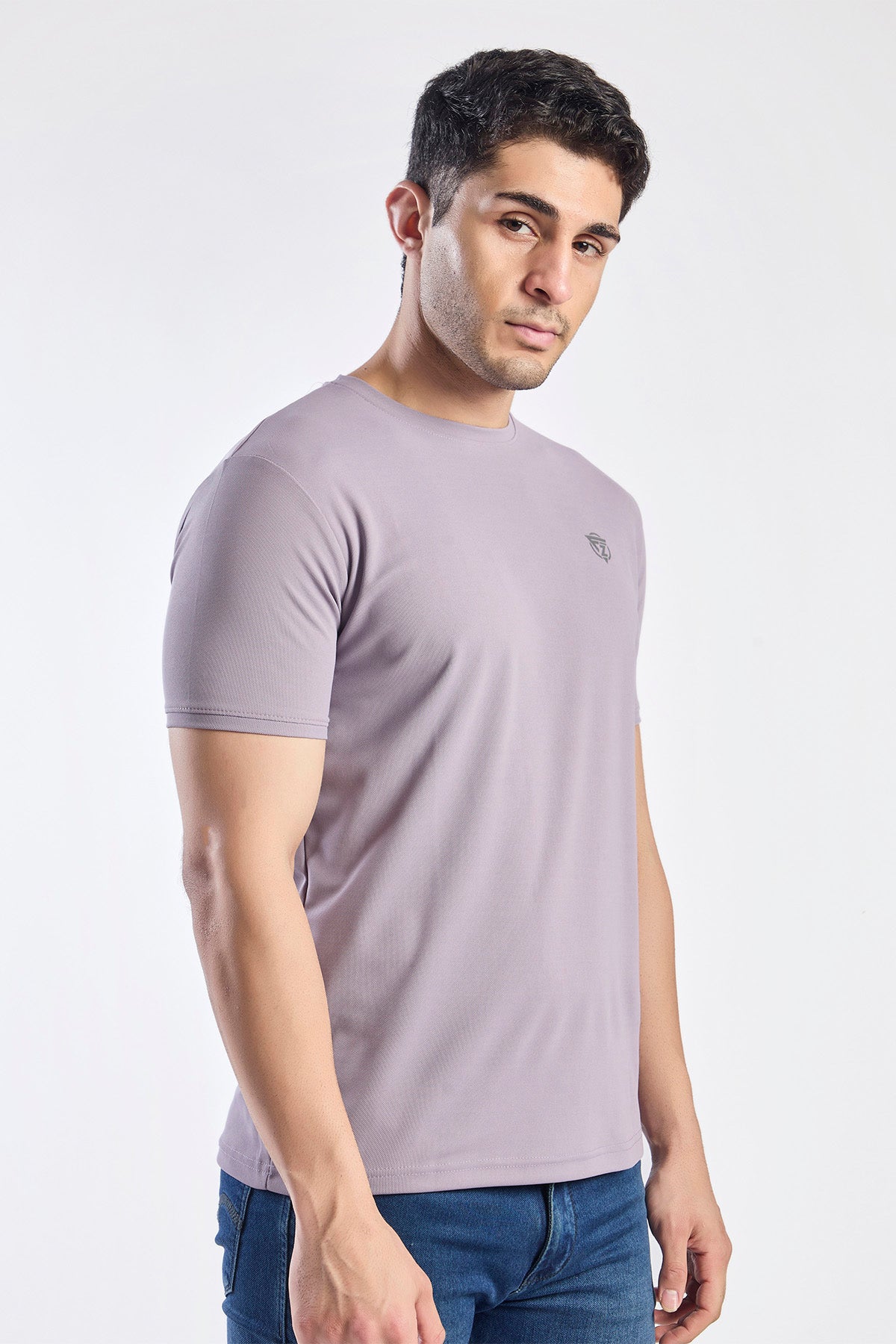 Plain Round Neck T-shirt Fitzig