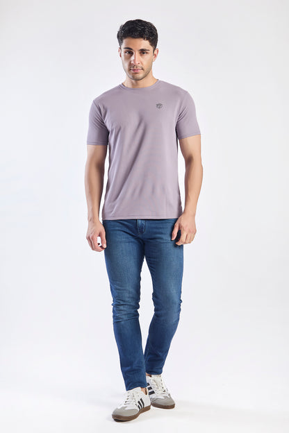 Plain Round Neck T-shirt Fitzig
