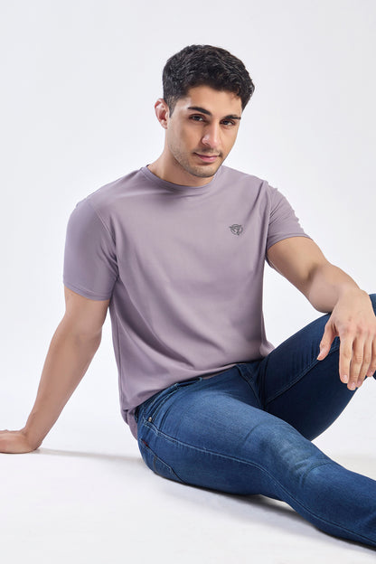 Plain Round Neck T-shirt Fitzig