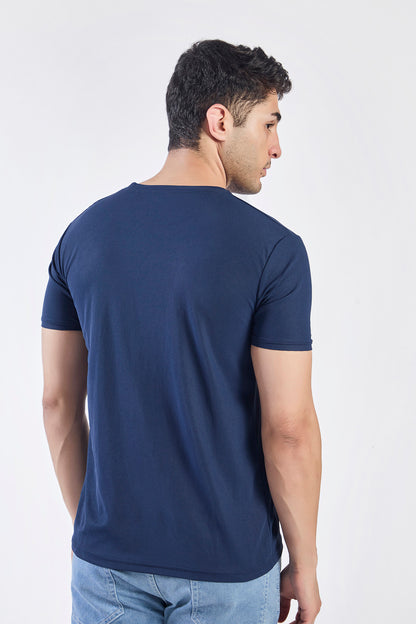 Plain Round Neck T-shirt Fitzig
