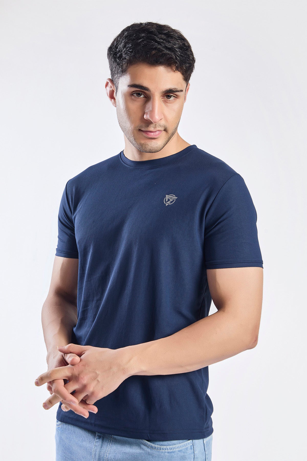 Plain Round Neck T-shirt Fitzig