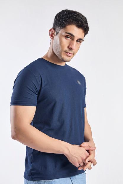 Plain Round Neck T-shirt Fitzig