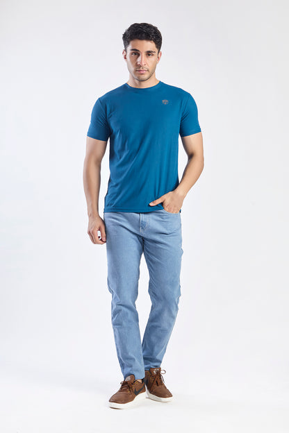 Plain Round Neck T-shirt Fitzig