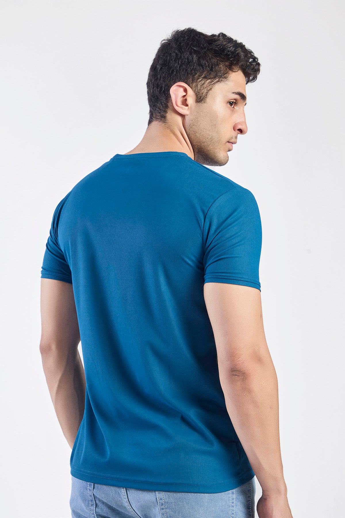 Plain Round Neck T-shirt Fitzig