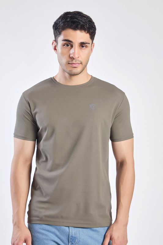 Plain Round Neck T-shirt Fitzig