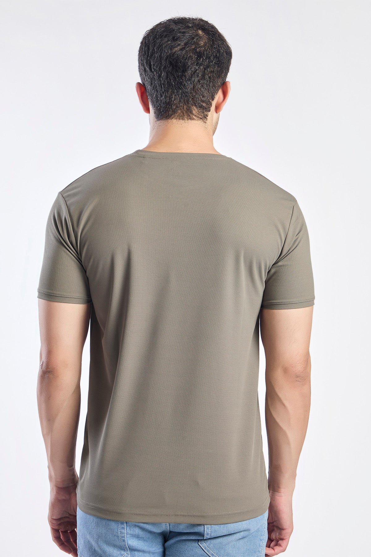 Plain Round Neck T-shirt Fitzig