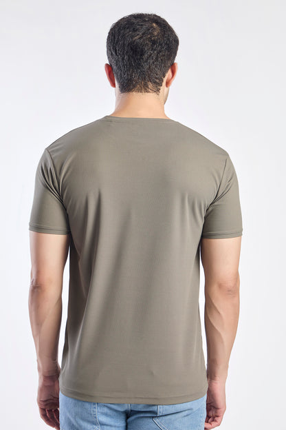 Plain Round Neck T-shirt Fitzig
