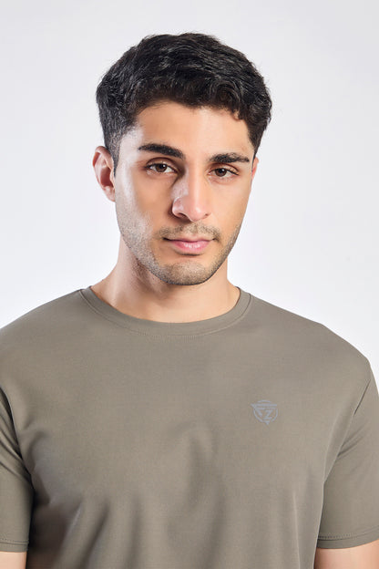 Plain Round Neck T-shirt Fitzig