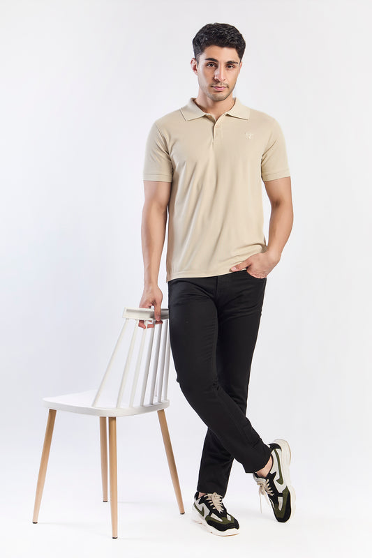 Plain Polo T-shirt FITZIG
