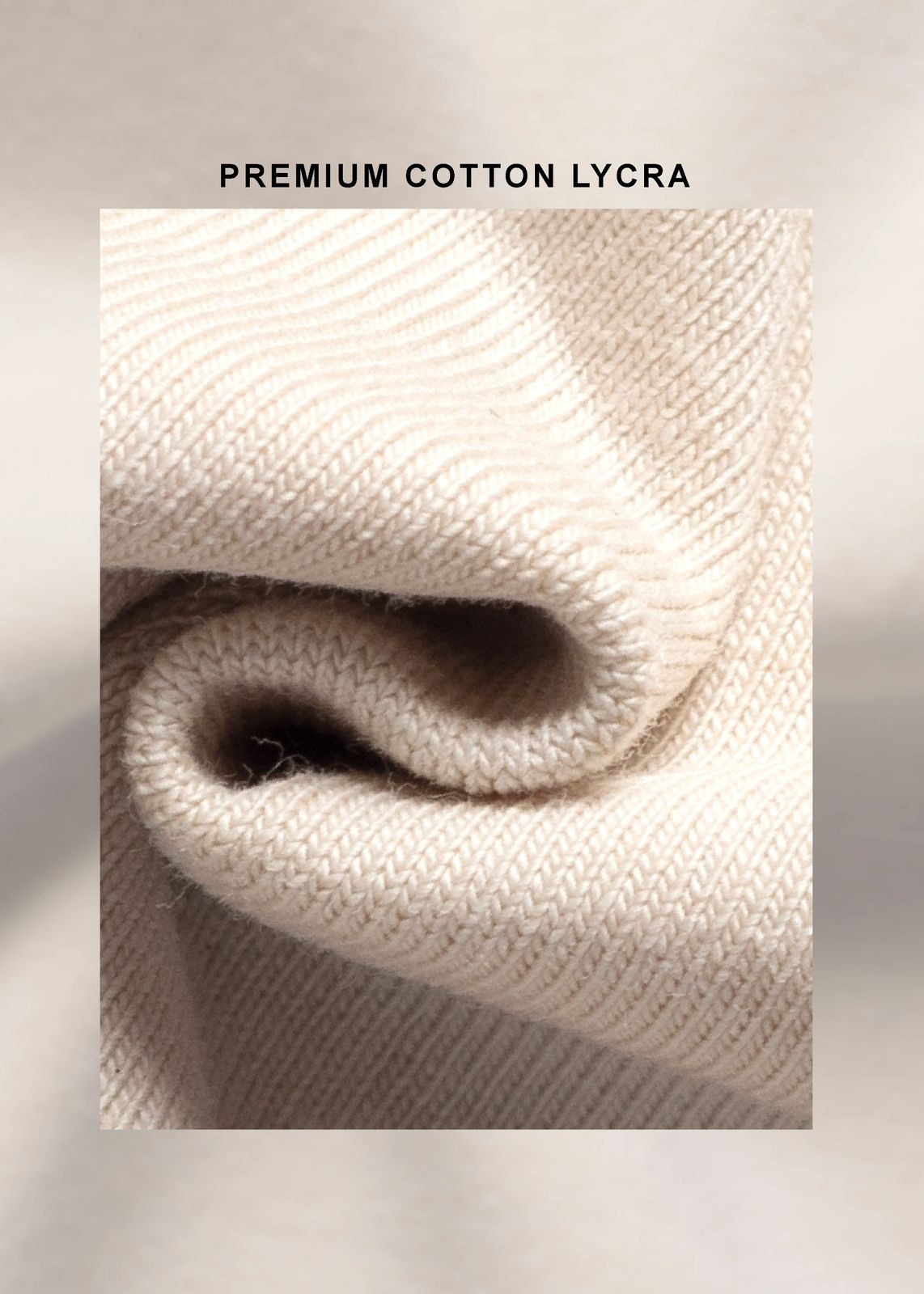 RAW EDGE COTTON LYCRA T-SHIRT