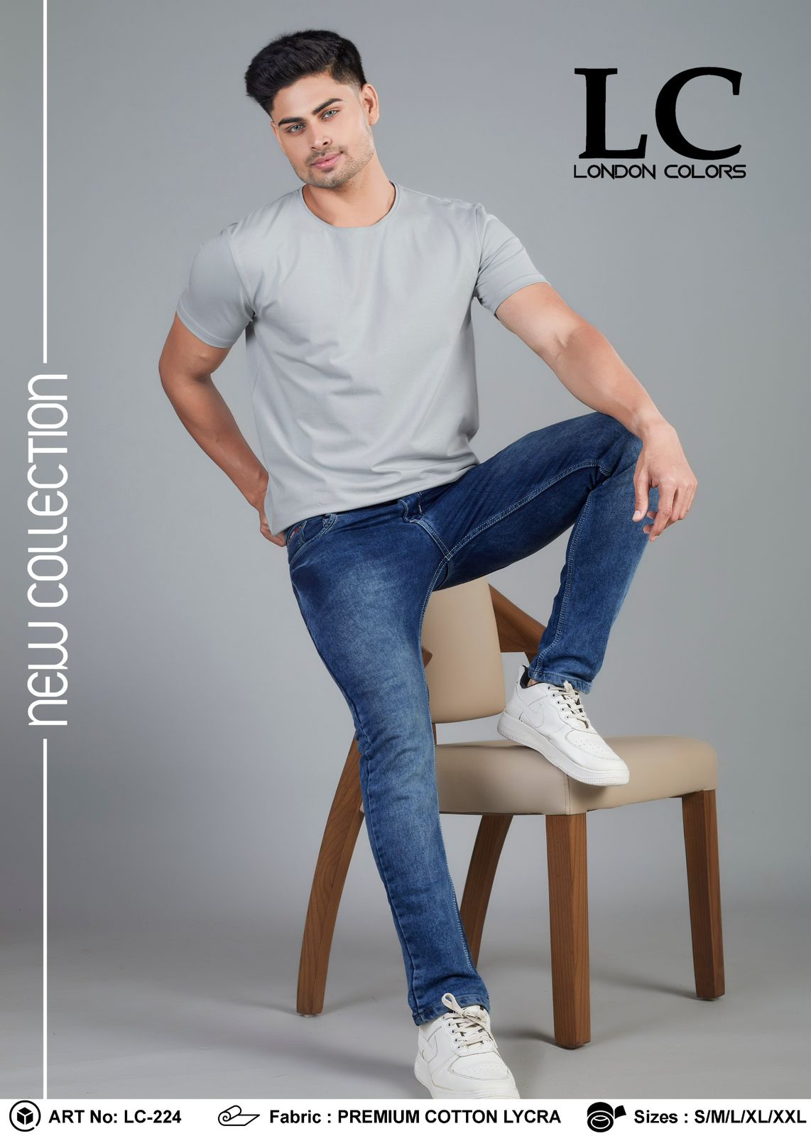 RAW EDGE COTTON LYCRA T-SHIRT