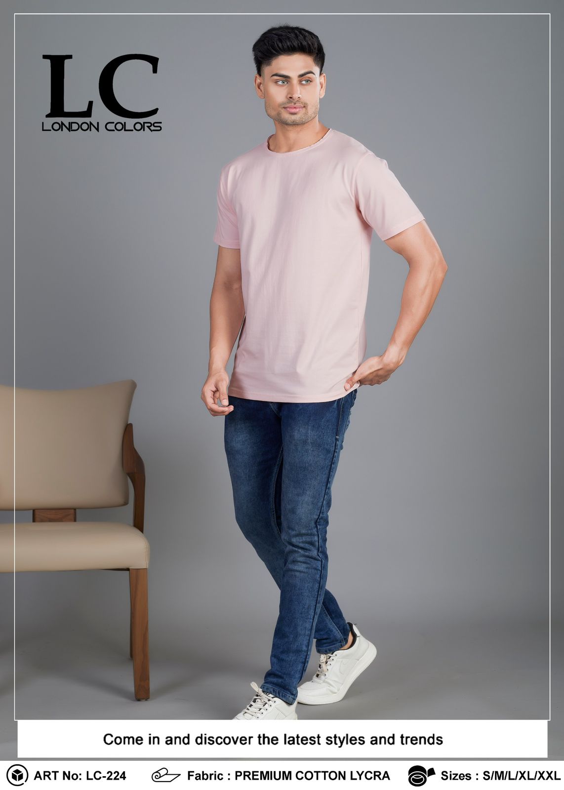 RAW EDGE COTTON LYCRA T-SHIRT