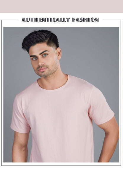 RAW EDGE COTTON LYCRA T-SHIRT