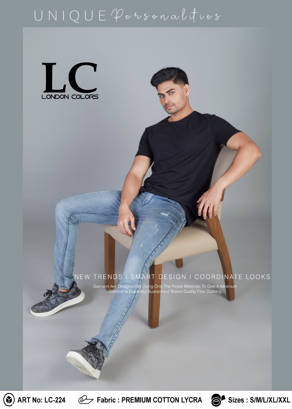 RAW EDGE COTTON LYCRA T-SHIRT