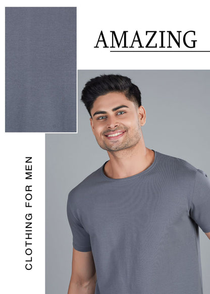 RAW EDGE COTTON LYCRA T-SHIRT