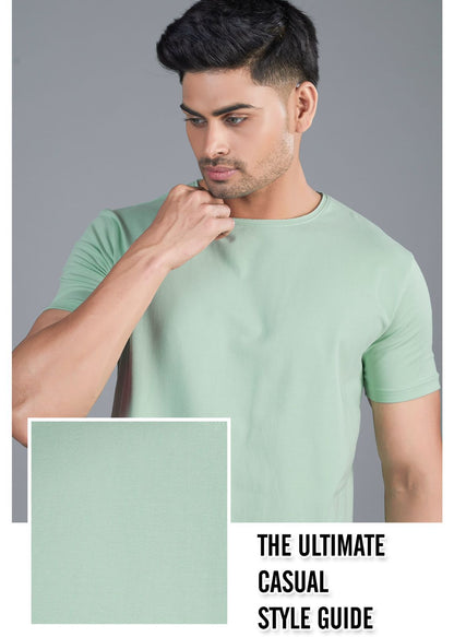 RAW EDGE COTTON LYCRA T-SHIRT